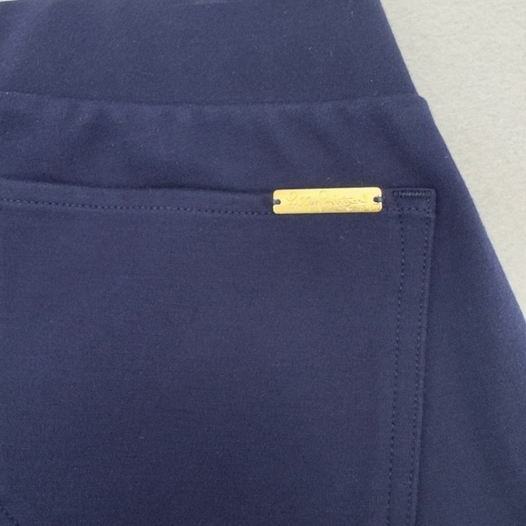 Women's Lilly Pulitzer Navy Blue Stretch Pants/Slacks. Size MED - Picture 6 of 12
